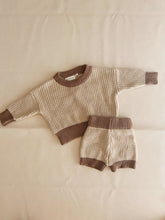 Load image into Gallery viewer, Watson Contrast Knit Set - Caramel/Cocoa