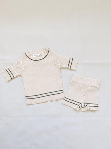 Wimbledon Knit Set - Ecru