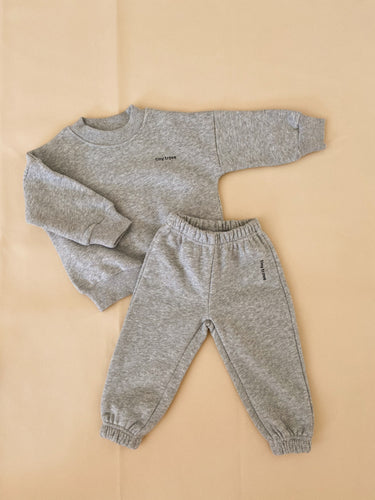 Woodie Logo Tracksuit - Grey Marle