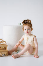 Load image into Gallery viewer, Uma Terry Towel Bodysuit - Lemon Stripe