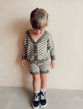 Load image into Gallery viewer, Quincy Checkerboard Knit Set - Moss/Milk