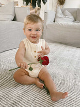 Load image into Gallery viewer, Uma Terry Towel Bodysuit - Lemon Stripe