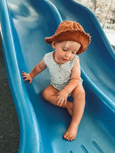 Load image into Gallery viewer, Uma Terry Towel Bodysuit - Fern Stripe
