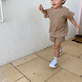 Malibu French Terry Set - Latte