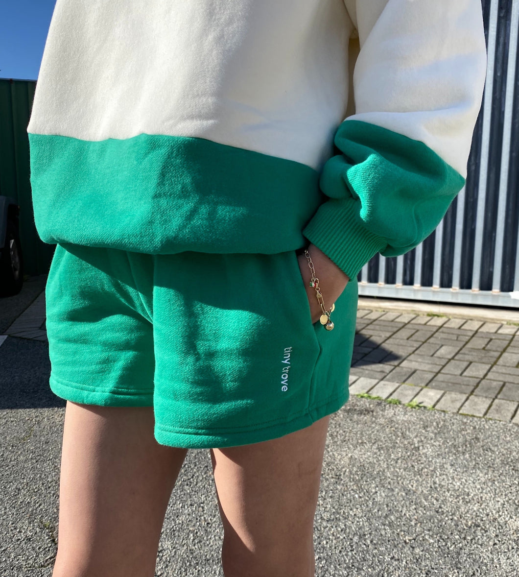 Adult Frankie Logo Shorts - Green