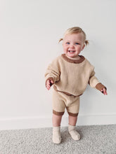 Load image into Gallery viewer, Watson Contrast Knit Set - Caramel/Cocoa