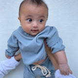 Jett Pullover - Ivory Blue